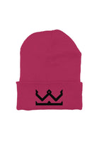 Load image into Gallery viewer, Crown Logo Beanie Black Logo
