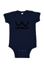 Load image into Gallery viewer, Crown Logo Infant Onesie (Black Logo)
